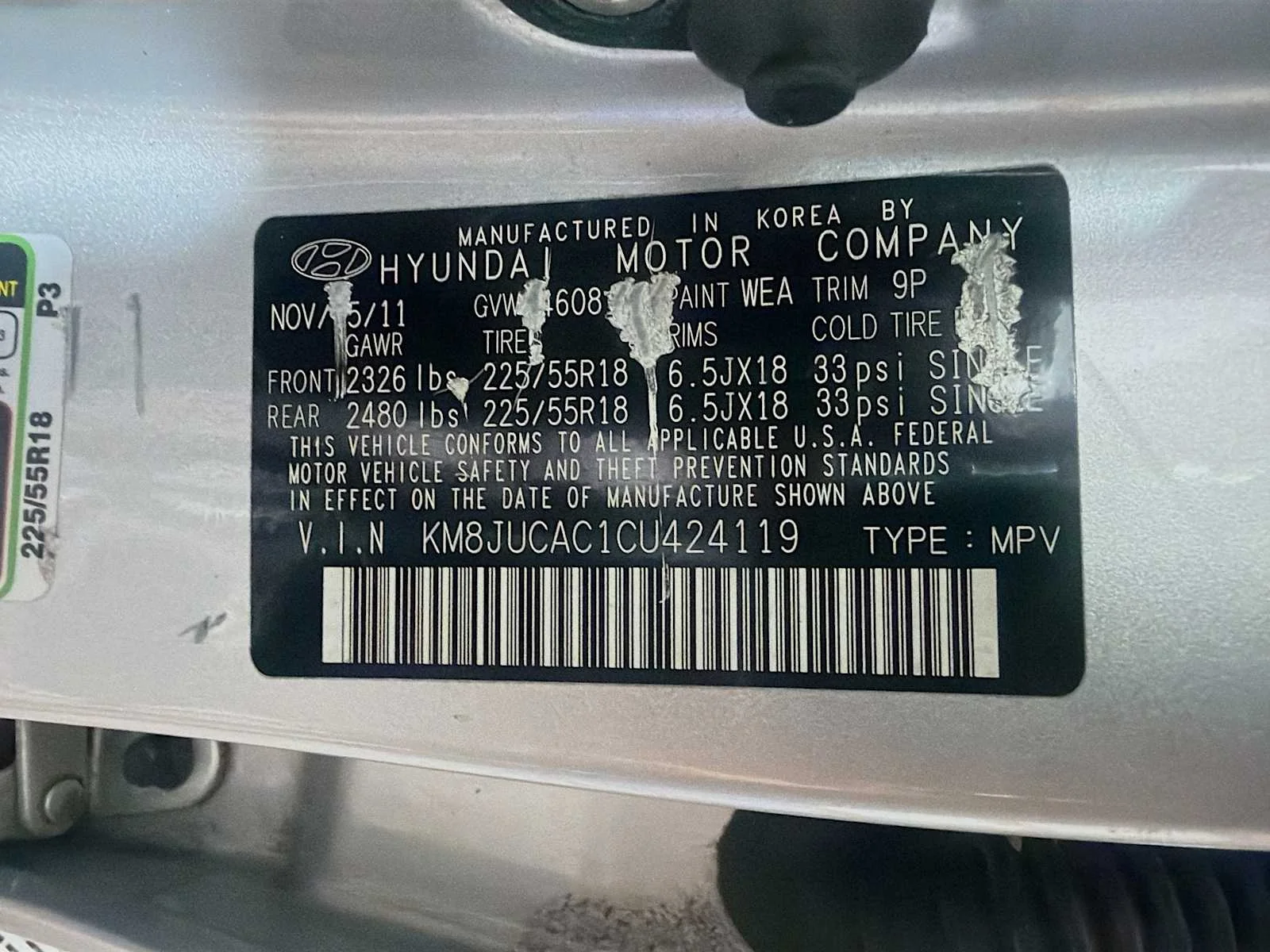 Used 2012 Diamond Silver Hyundai Limited PZEV image 26