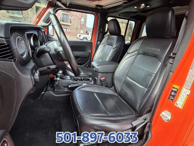 Used 2020 Orange Jeep Unlimited Sahara image 9