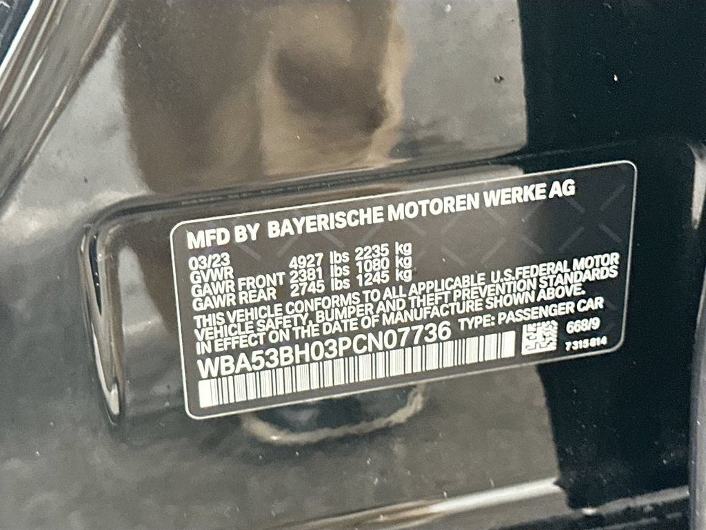 Certified Used 2023 Jet Black BMW 530i image 34
