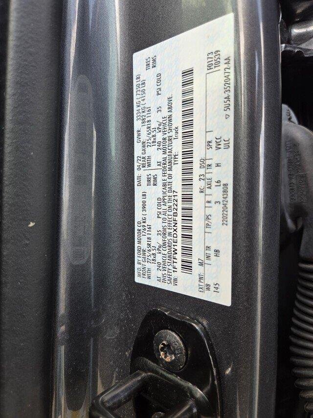 Used 2022 Carbonized Gray Metallic Ford LARIAT image 37