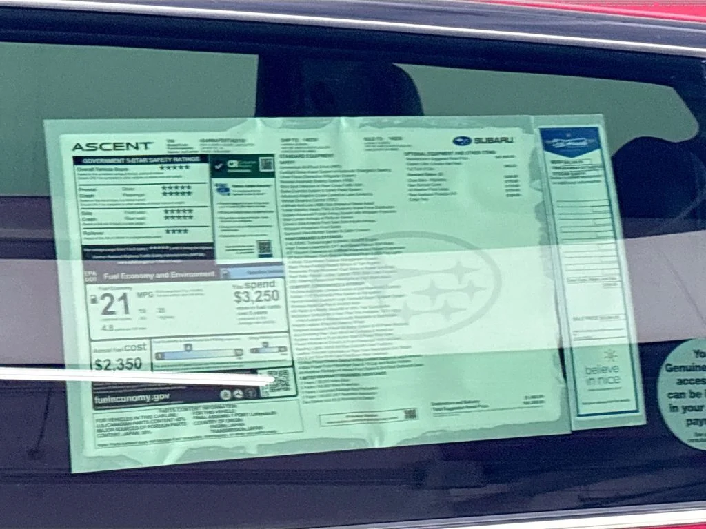 New 2026 CRIMSON RED PEARL Subaru Limited 8-Passenger image 25