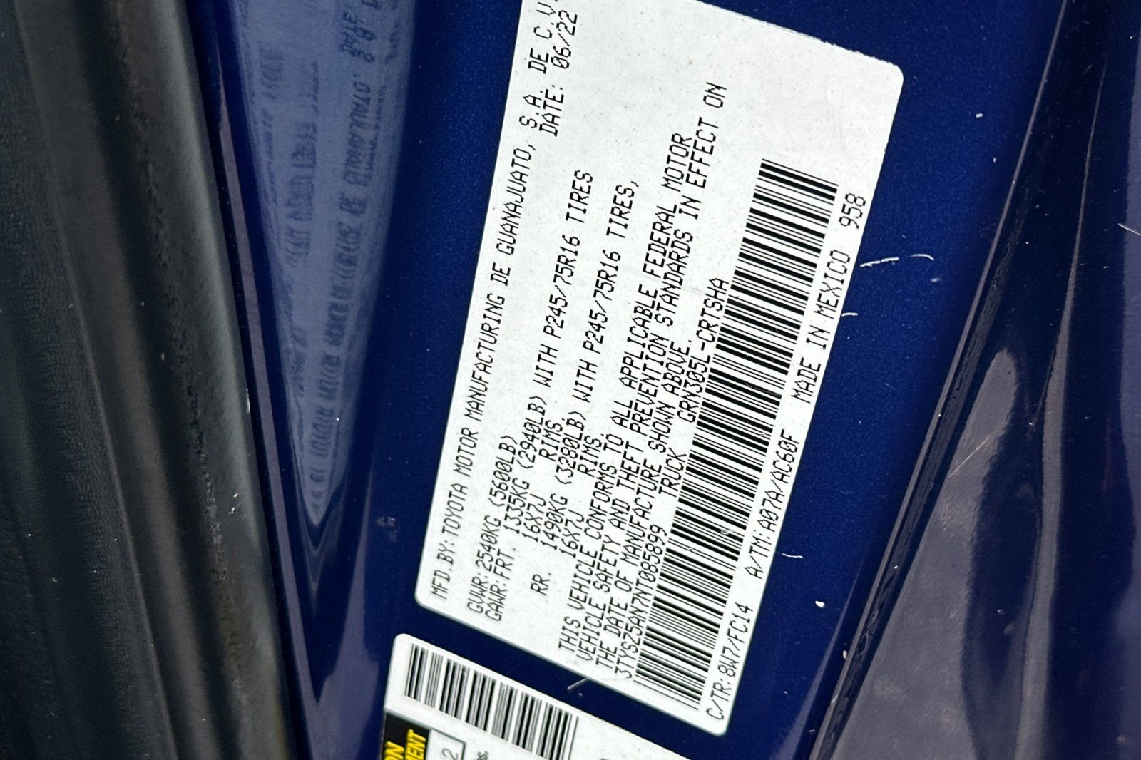 Used 2022 Blue Toyota SR5 image 26