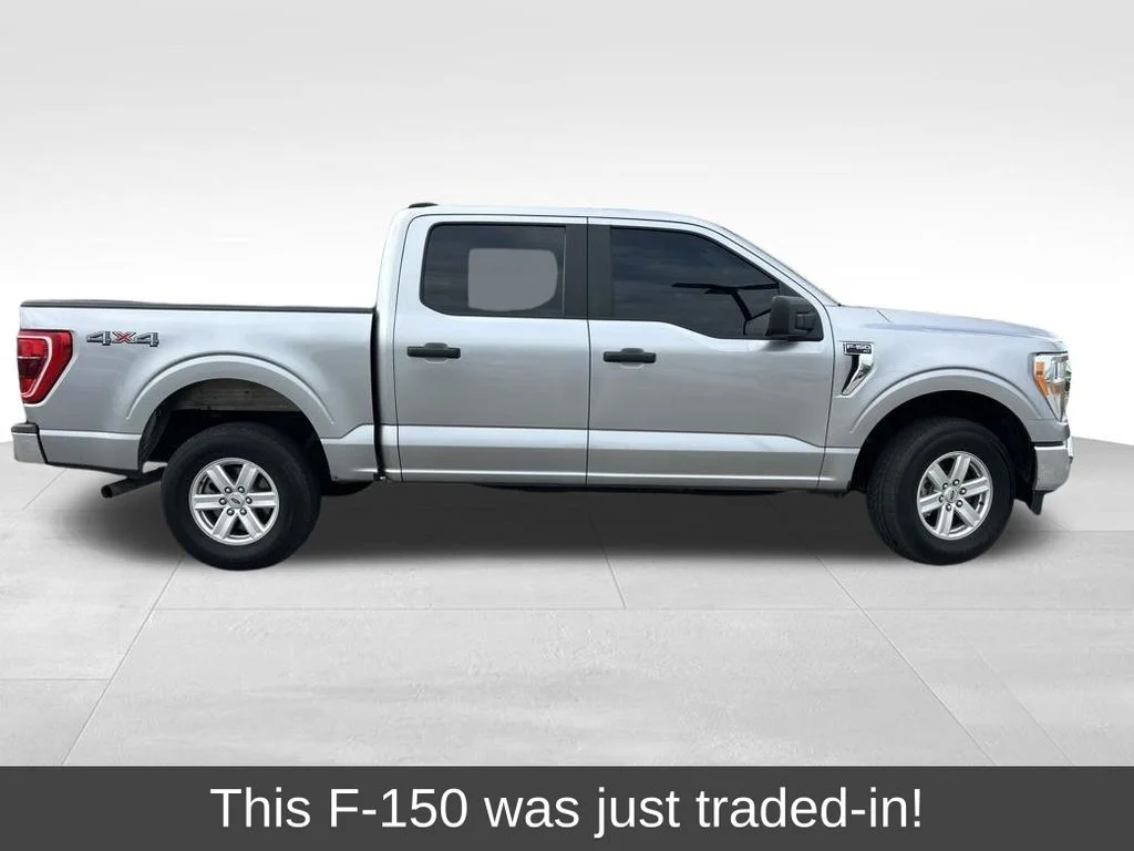 Certified Used 2021 Iconic Silver Metallic Ford XLT image 1