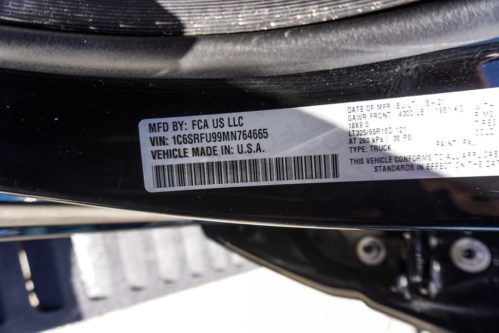 Used 2021 Black Ram TRX image 46
