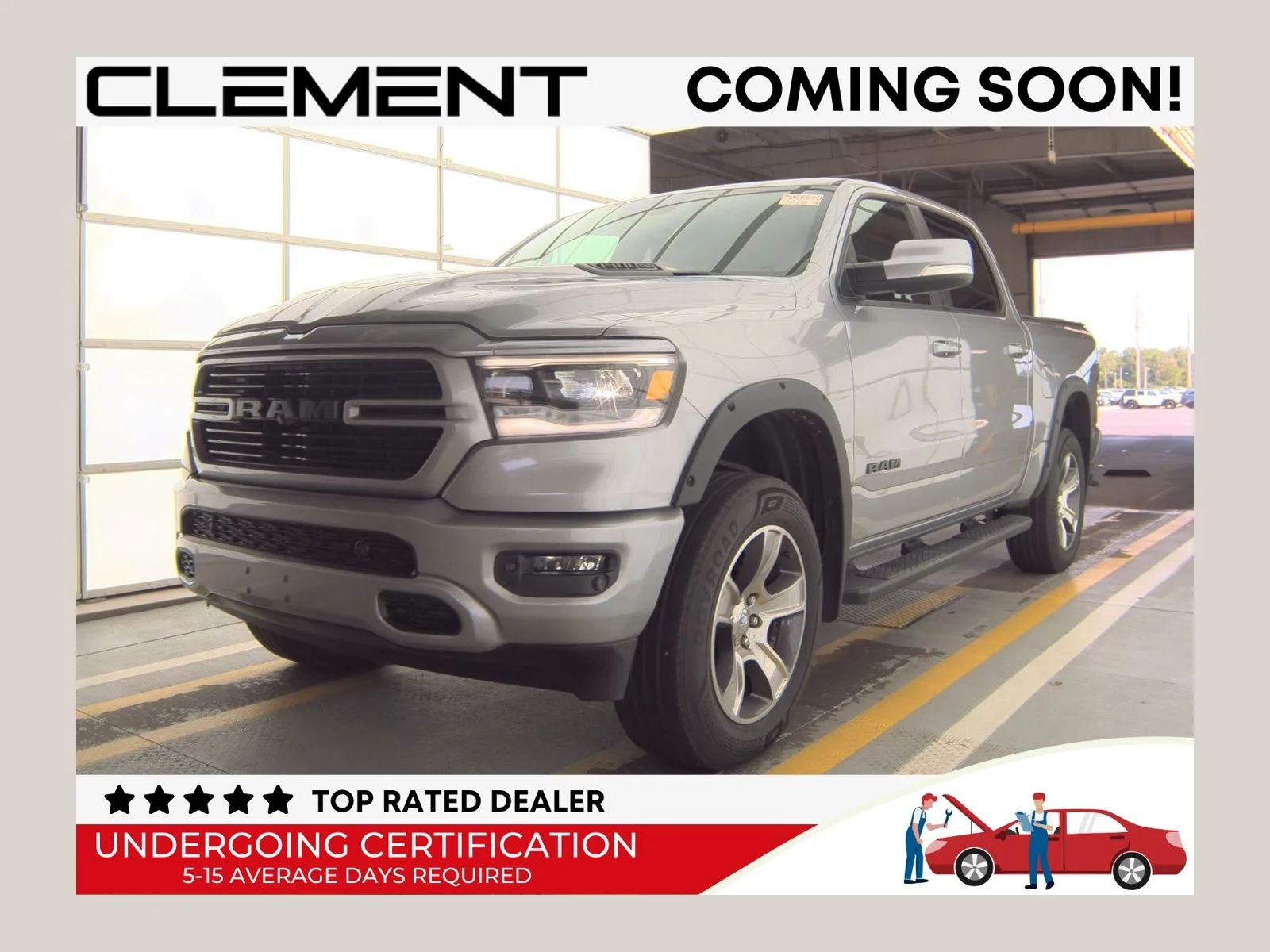 Used 2020 Silver Ram Rebel image 1