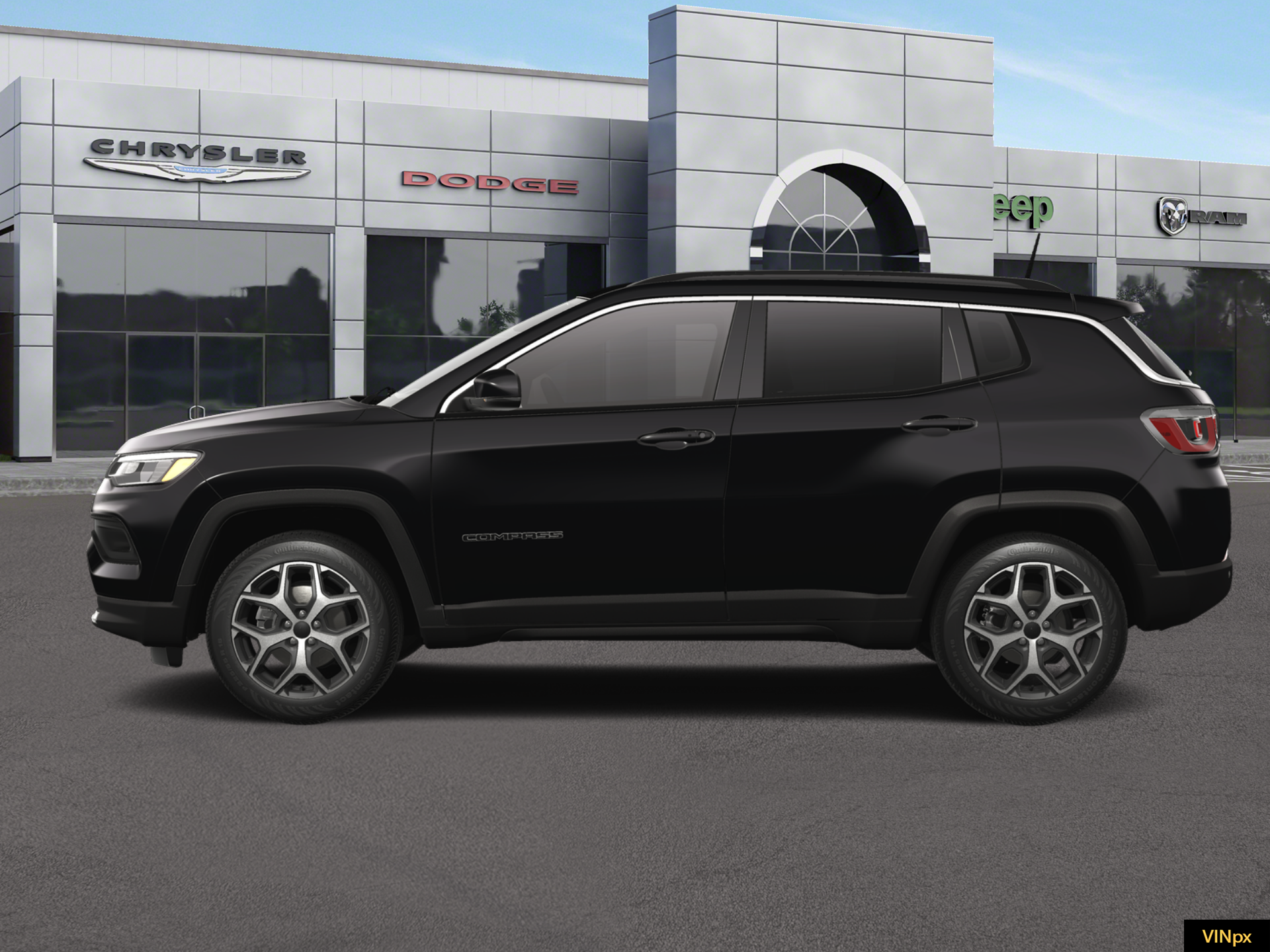 New 2026 Diamond Black Crystal Pearlcoat Jeep Limited image 3