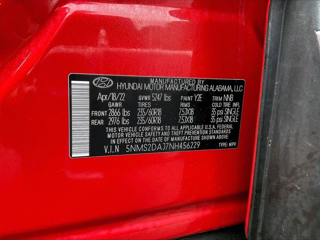 Used 2022 Red Hyundai SEL image 34