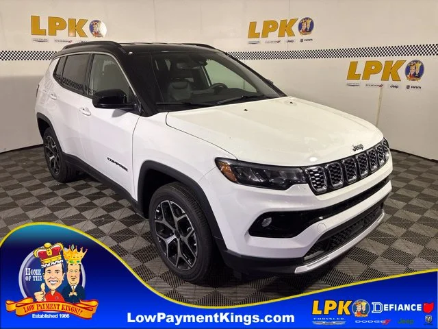 New 2026 Bright White Clear-Coat Exterior Paint Jeep Limited image 1