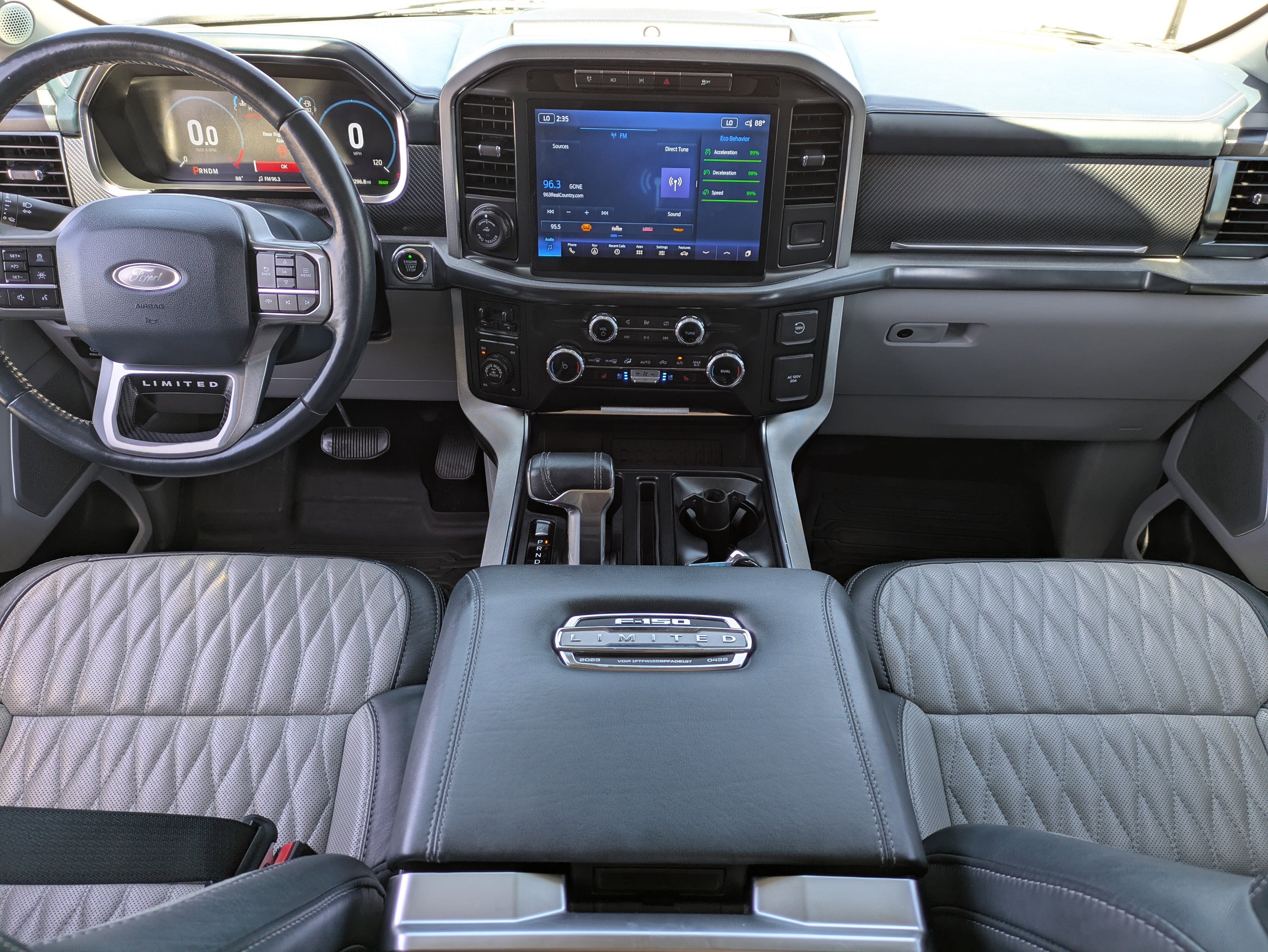 Used 2023 White Metallic Ford Limited image 14