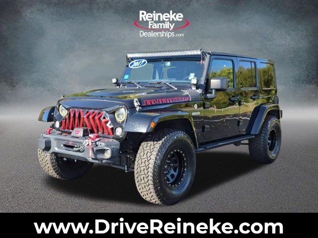 Black Clearcoat 2017 Jeep Wrangler SUV / Crossover Four-Wheel Drive 