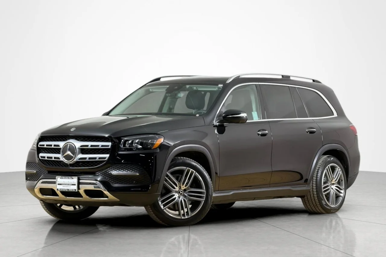 Certified Used 2023 Obsidian Black Metallic Mercedes-Benz GLS 450 image 1
