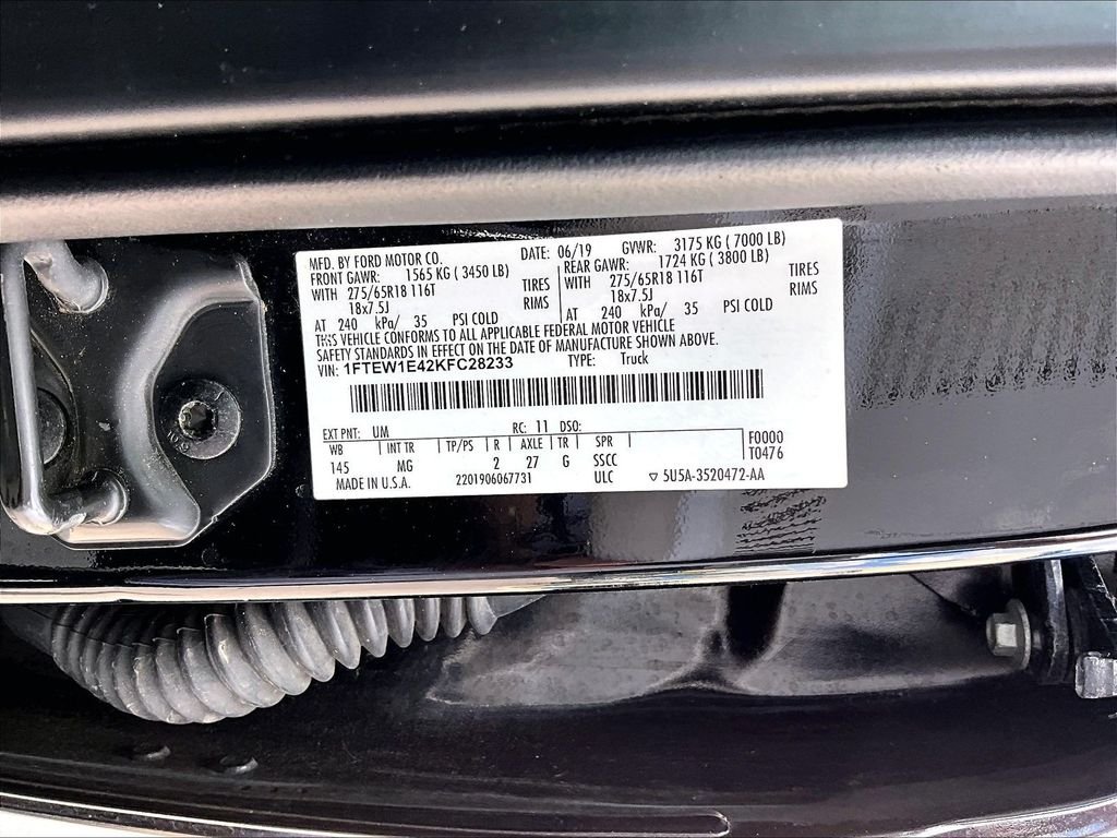 Used 2019 Black Metallic Ford XLT image 36