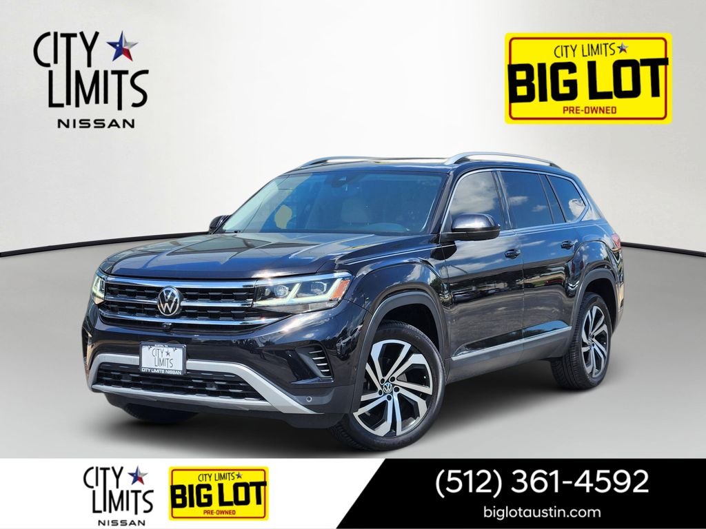 Used 2021 Black Volkswagen SEL Premium image 1