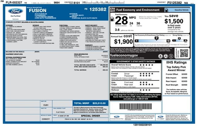 Used 2015 White Ford SE image 7