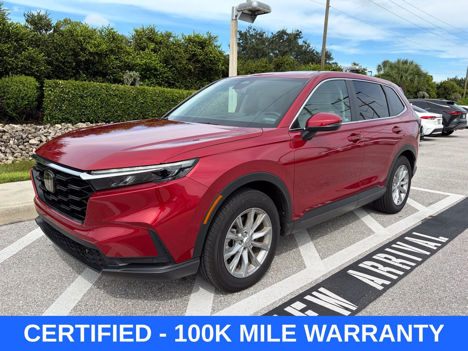 Certified Used 2024 Radiant Red Metallic Honda EX-L image 1