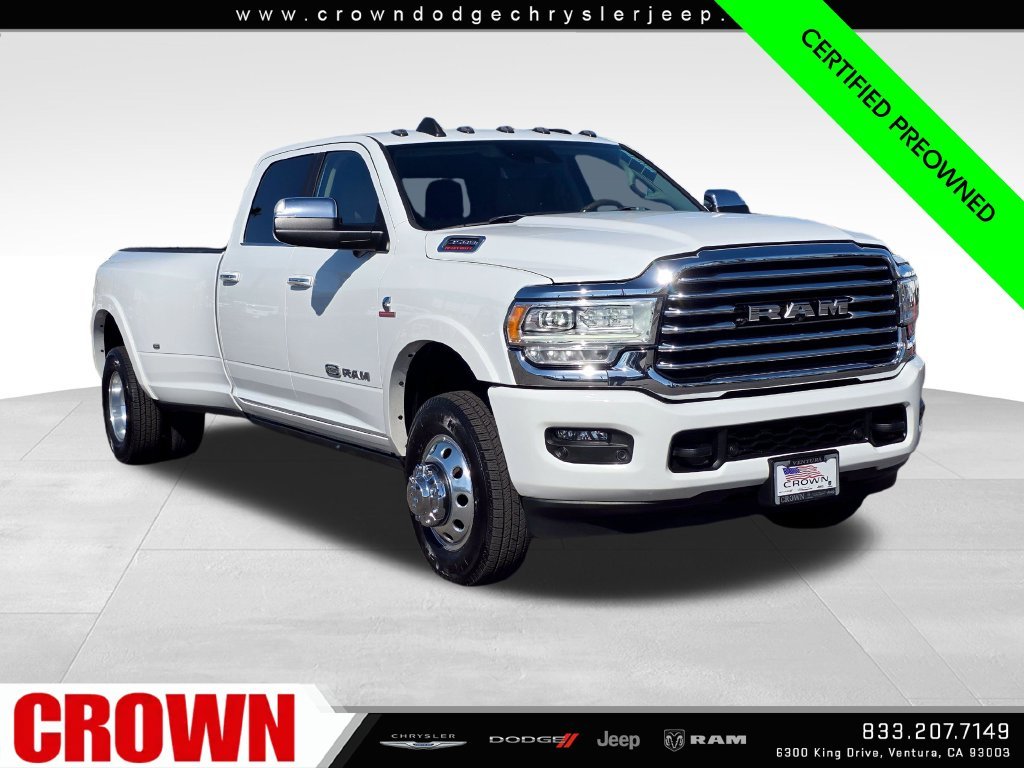 Certified Used 2021 White Ram Limited Longhorn image 1