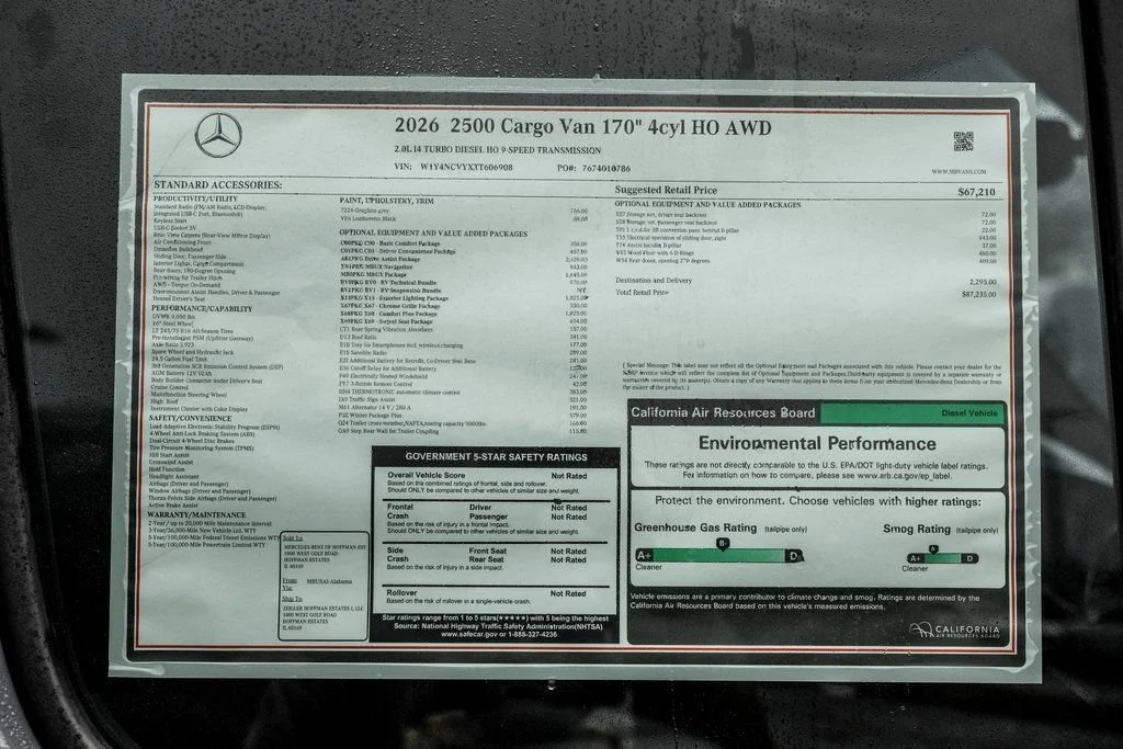 New 2026 Graphite Gray Mercedes-Benz Cargo 170 WB image 61