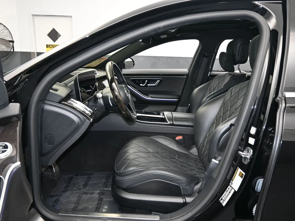 Used 2021 Obsidian Black/designo Diamon White Mercedes-Benz S 580 image 11