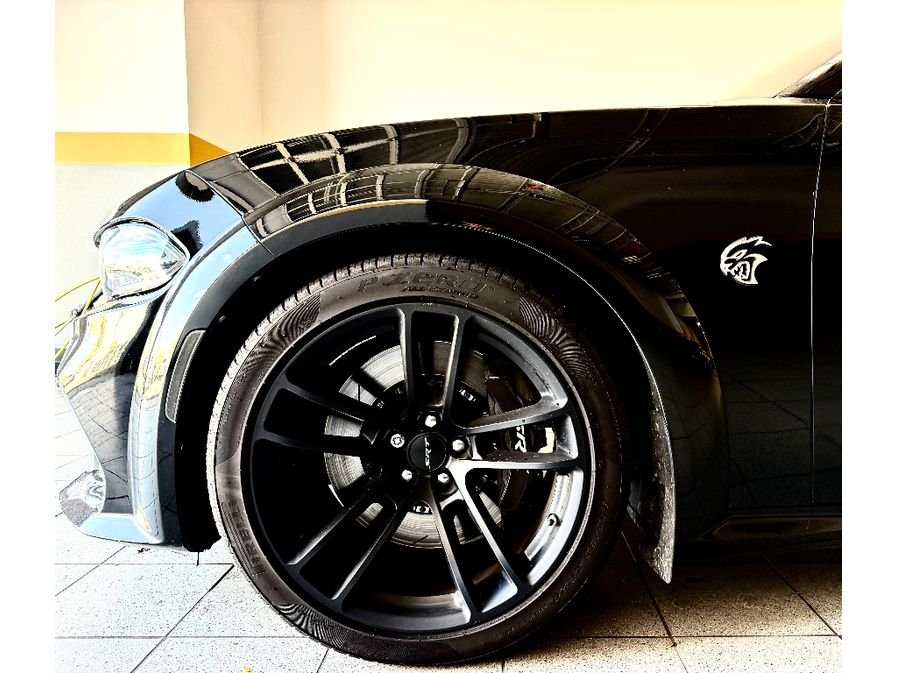 Used 2022 Pitch Black Clearcoat Dodge SRT Hellcat Widebody image 9