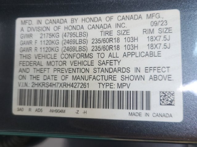 Certified Used 2024 Meteorite Gray Metallic Honda EX-L image 25