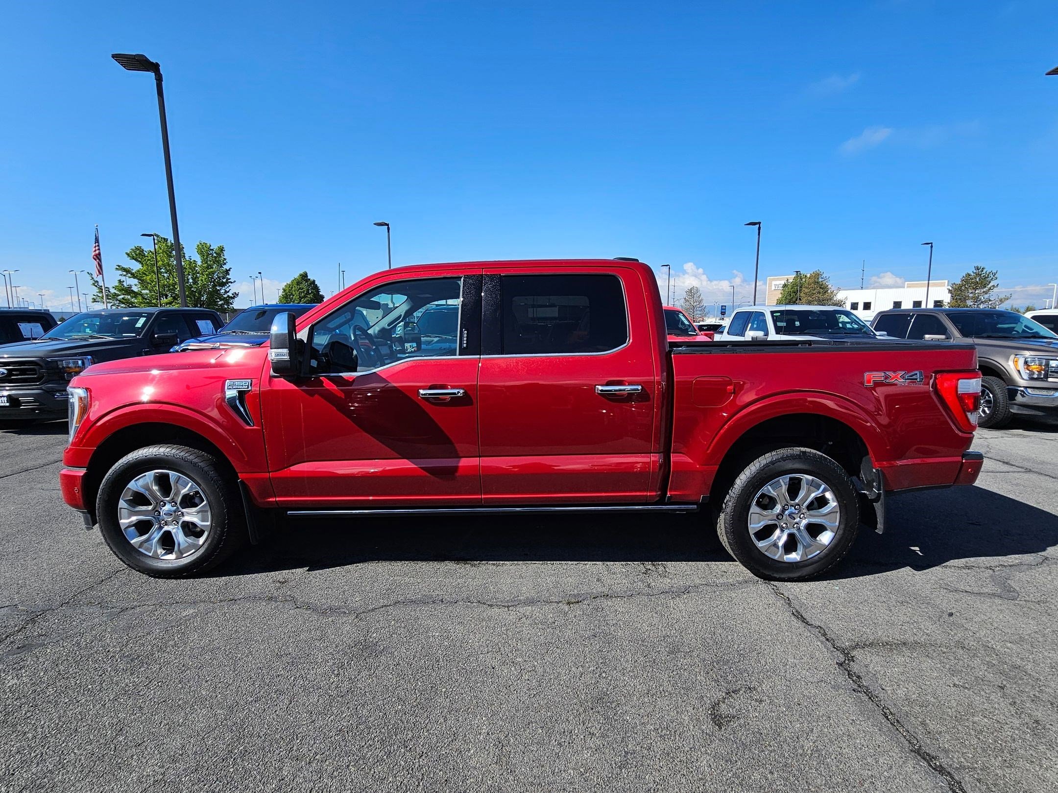 Used 2023 Rapid Red Metallic Tinted Clearcoat Ford Platinum image 7