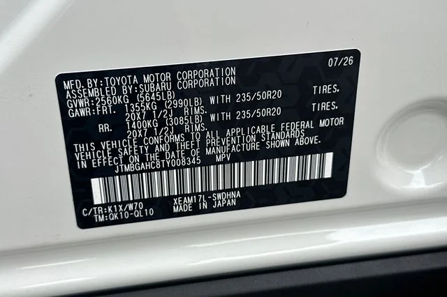 New 2026 CRYSTAL WHITE PEARL Subaru Touring image 24