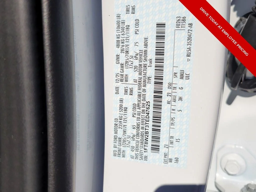 New 2026 Oxford White Ford F-250® XL image 18