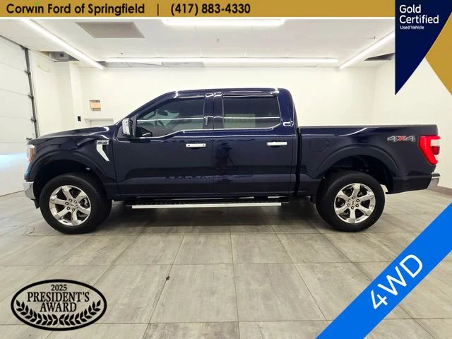 Certified Used 2023 Blue Metallic Ford Lariat image 2