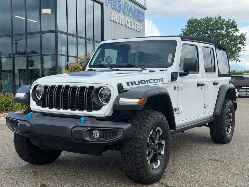 Used 2024 White Jeep Rubicon 4xe image 1