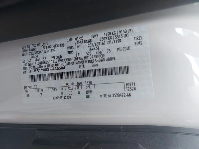 Used 2025 White Ford Base image 30