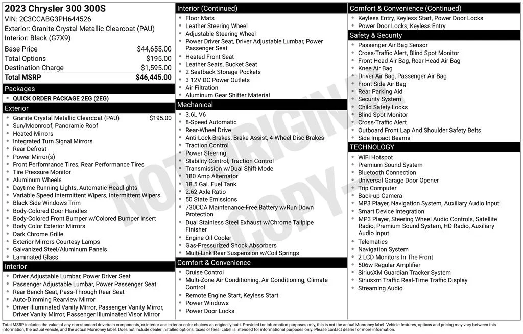 Used 2023 Gray Chrysler S image 17