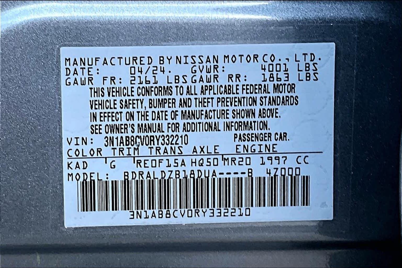 Used 2024 Gun Metallic Nissan SV image 34