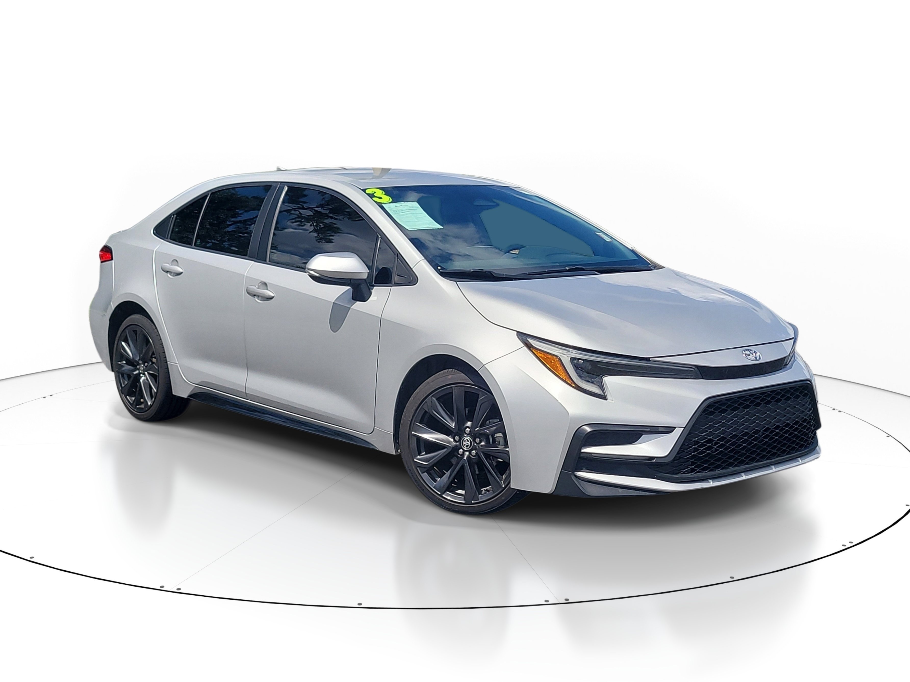 Used 2023 Classic Silver Metallic Toyota SE image 1