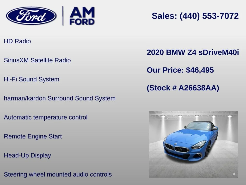 Certified Used 2020 Blue Metallic BMW sDrive M40i image 18