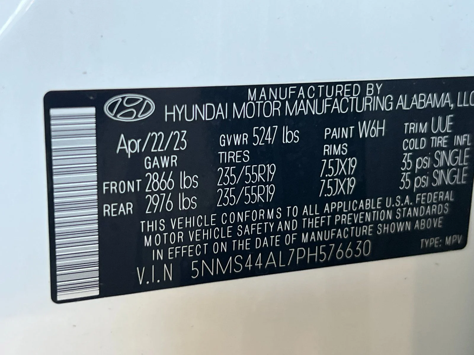 Used 2023 White Hyundai Limited image 29