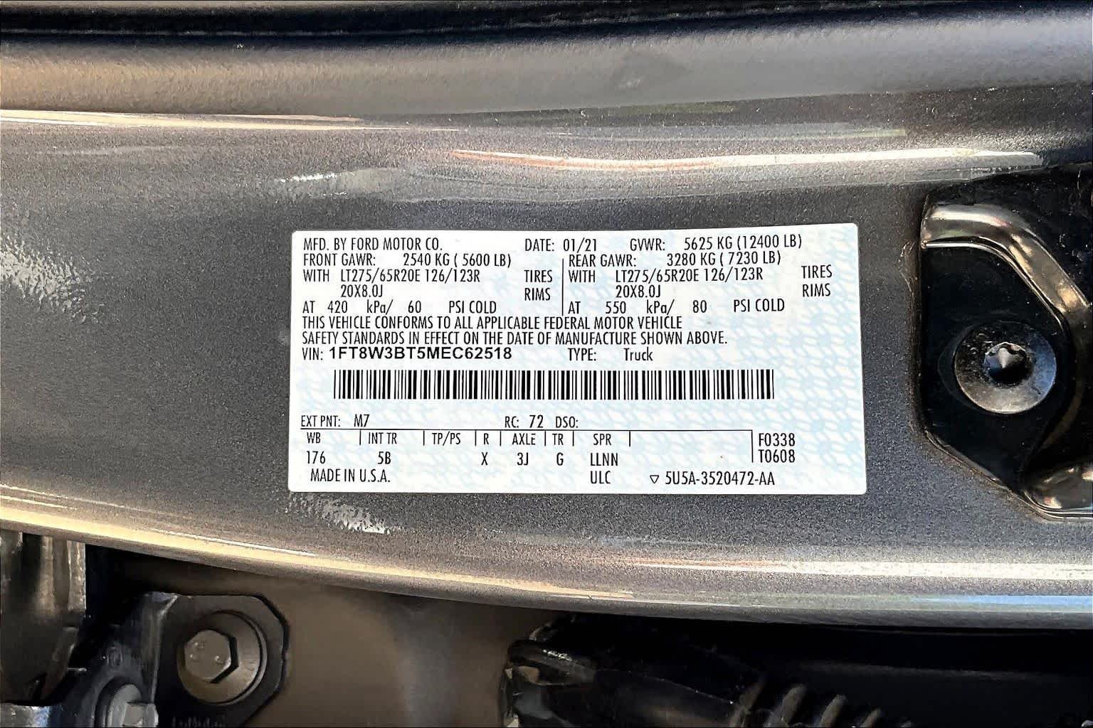 Used 2021 Carbonized Gray Ford LARIAT image 33