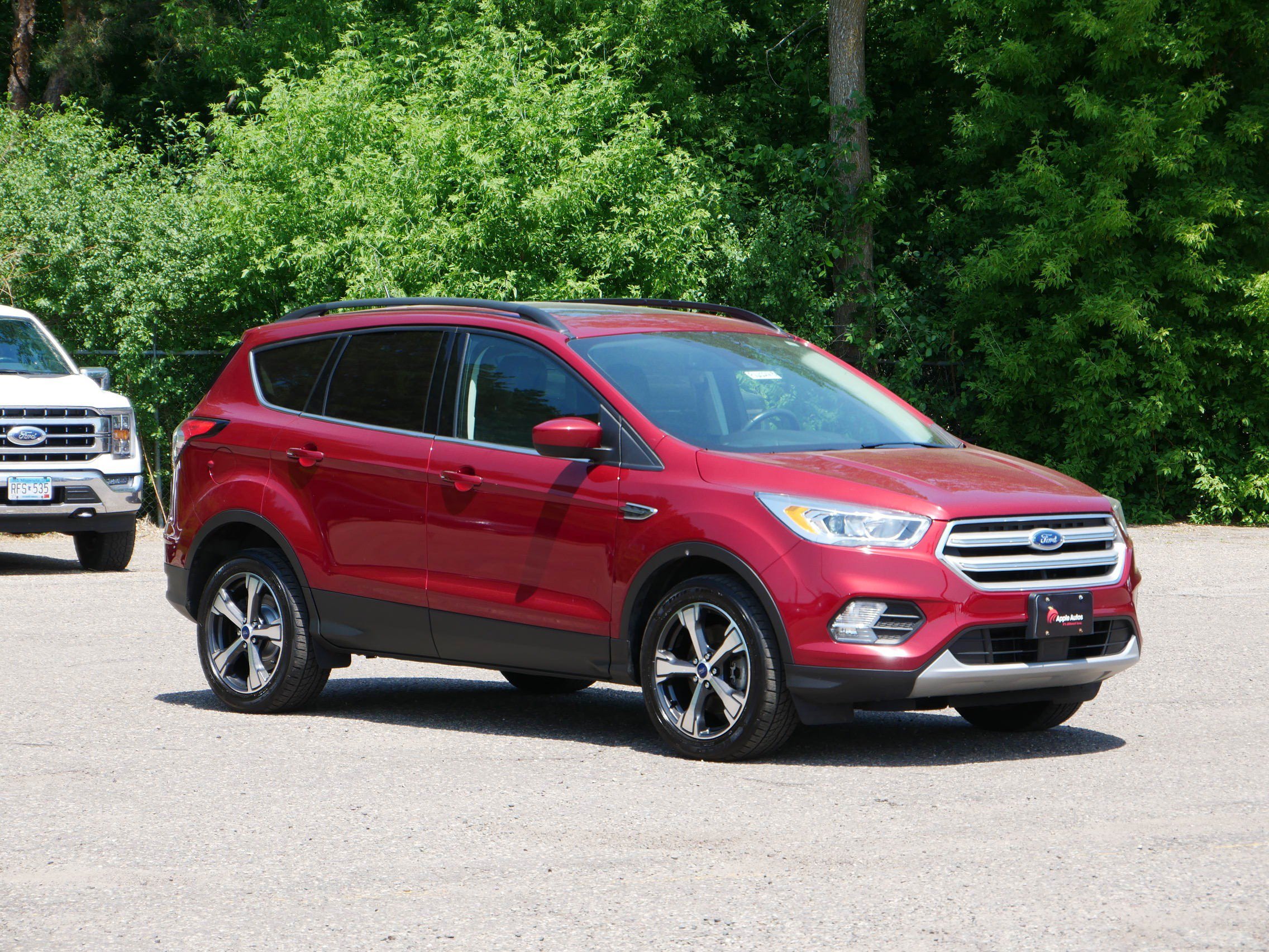 Certified Used 2018 Ruby Red Metallic Tinted Clearcoat Ford SEL image 1