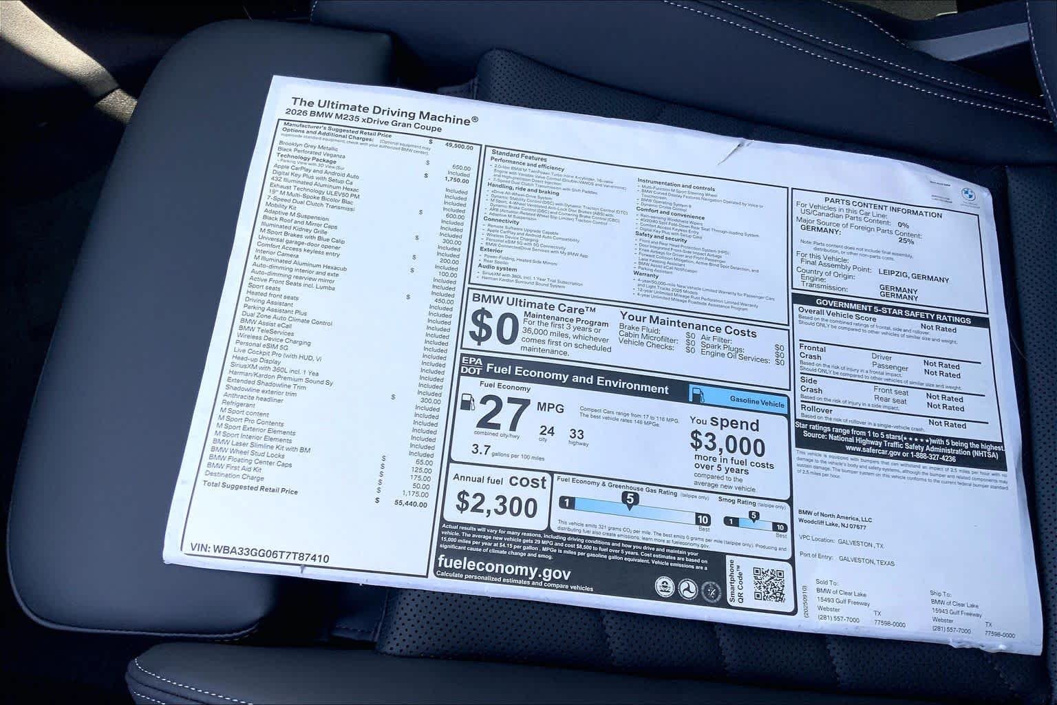Used 2026 Brooklyn Grey Metallic BMW M235 xDrive image 19
