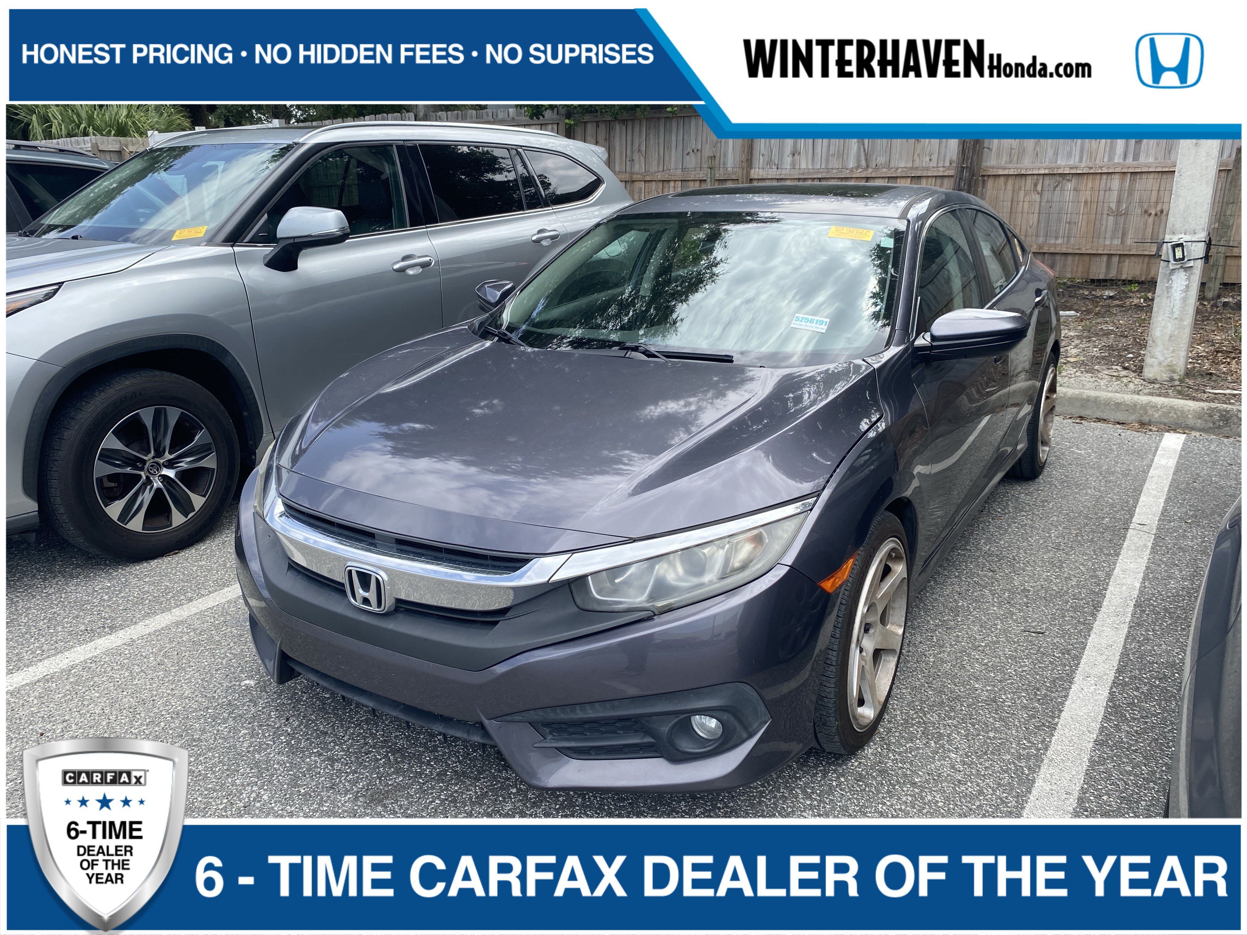 Used 2017 Modern Steel Metallic Honda EX-T image 1