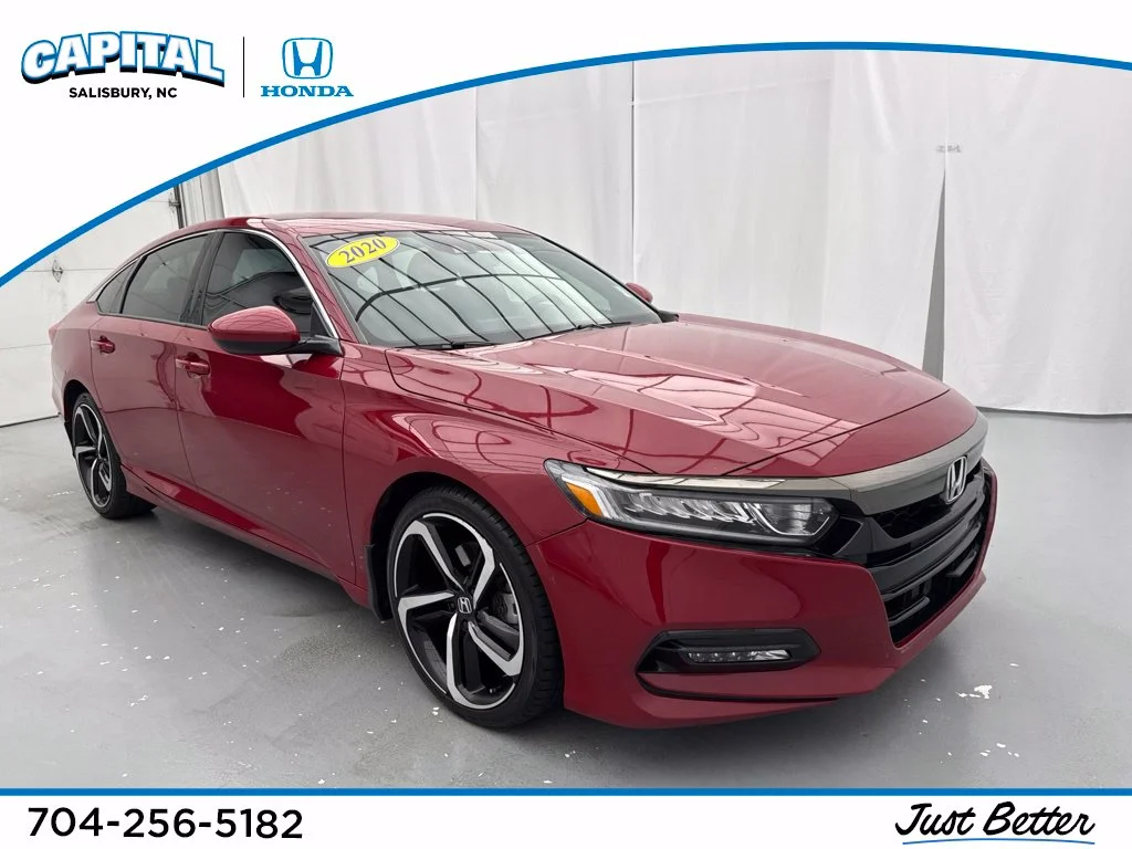 Used 2020 Radiant Red Metallic Honda Sport image 1