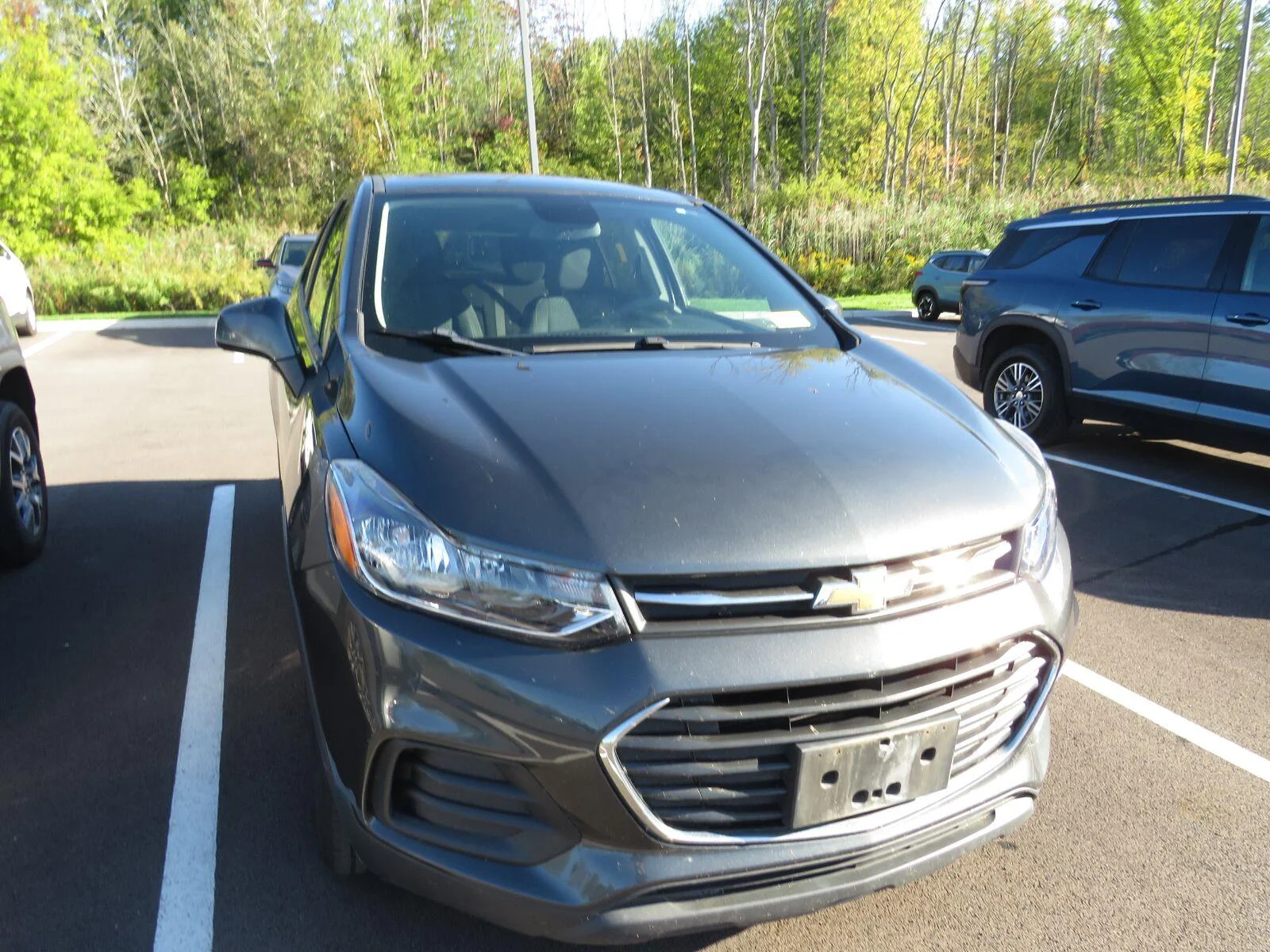 Used 2020 NIGHTFALL GRAY METALLIC Chevrolet LS image 3