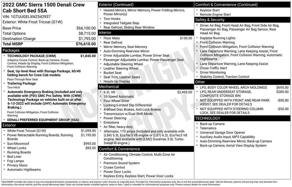 Used 2022 White GMC Denali image 6