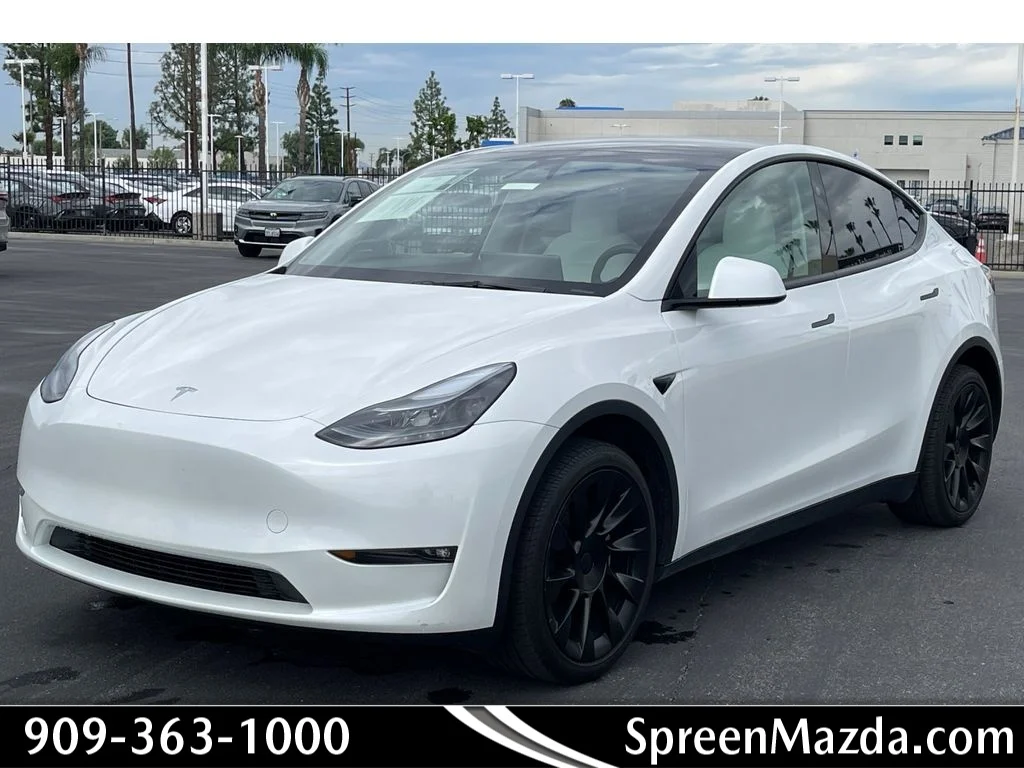 Used 2025 Pearl White Multi-Coat Tesla Long Range image 1