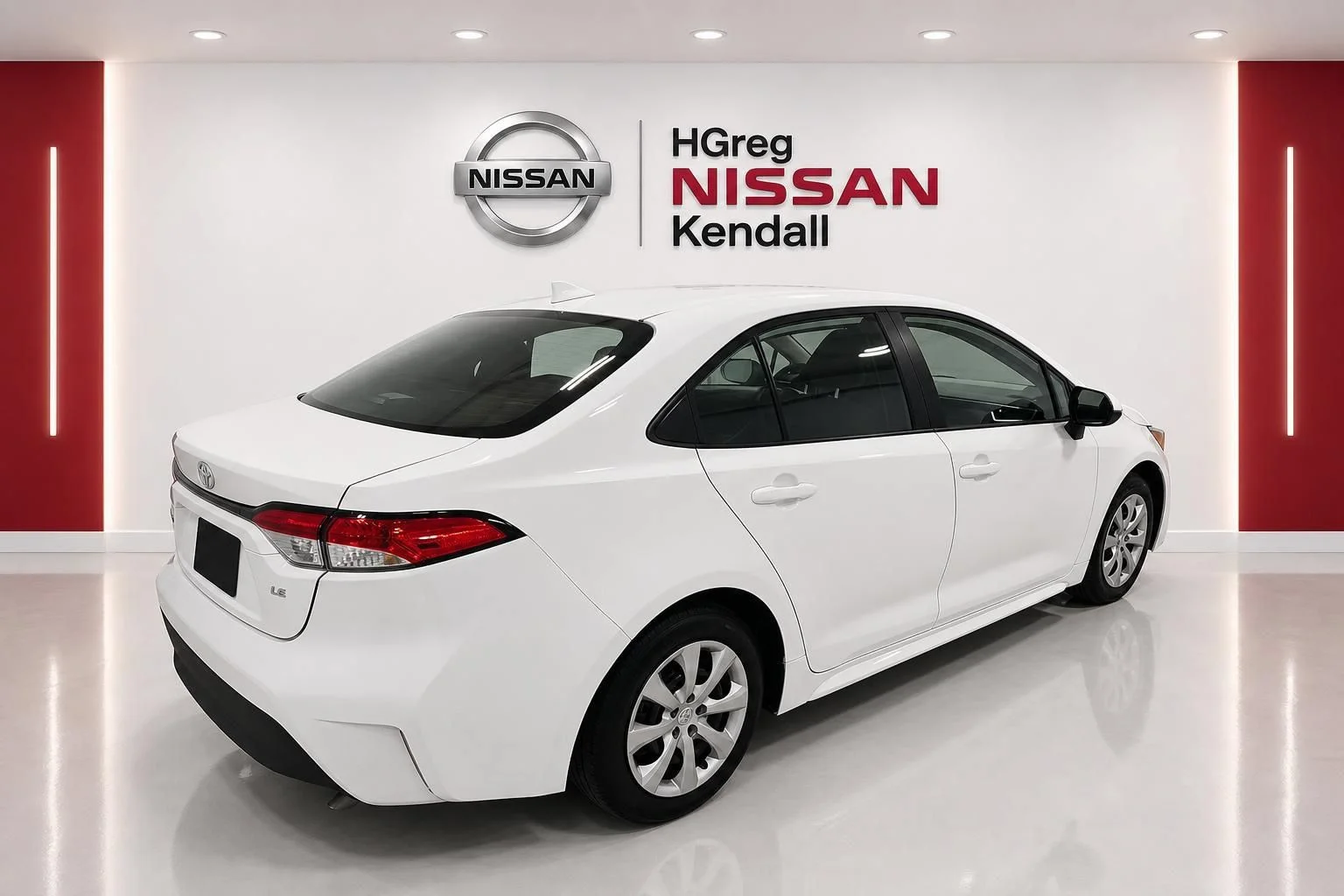 Used 2025 White Toyota LE image 4