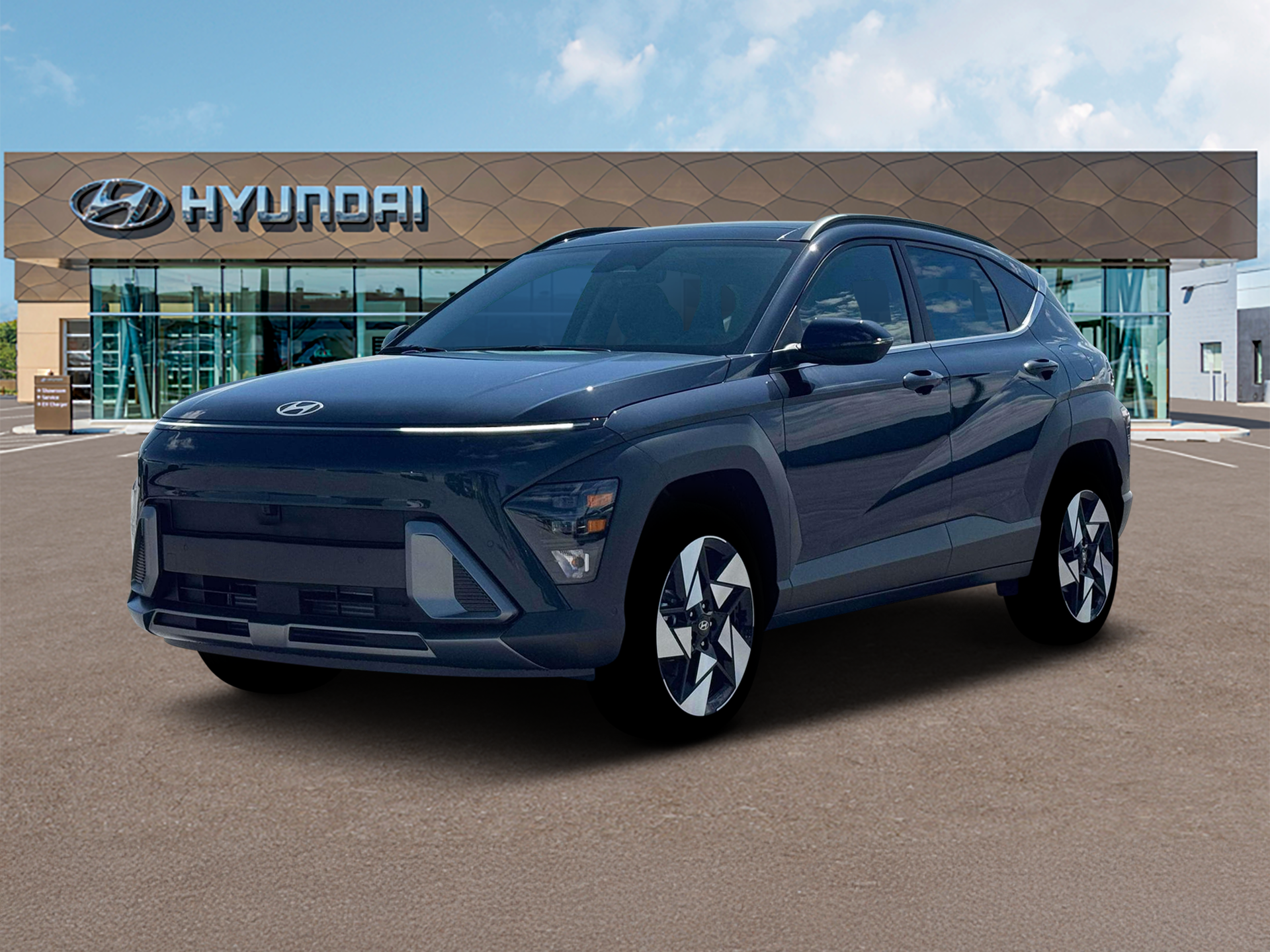 New 2026 Blue Hyundai Limited AWD image 1