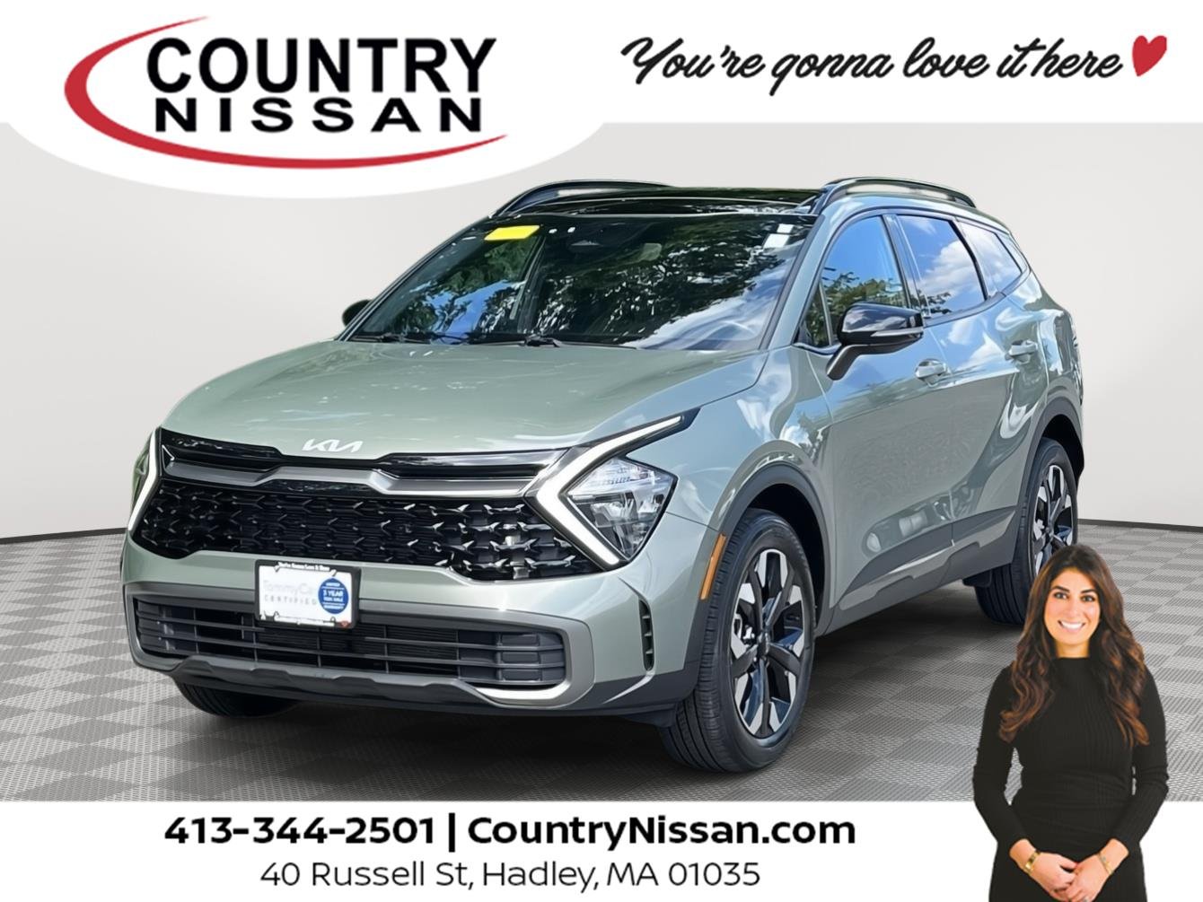 Used 2023 Jungle Green Kia X-Line image 1