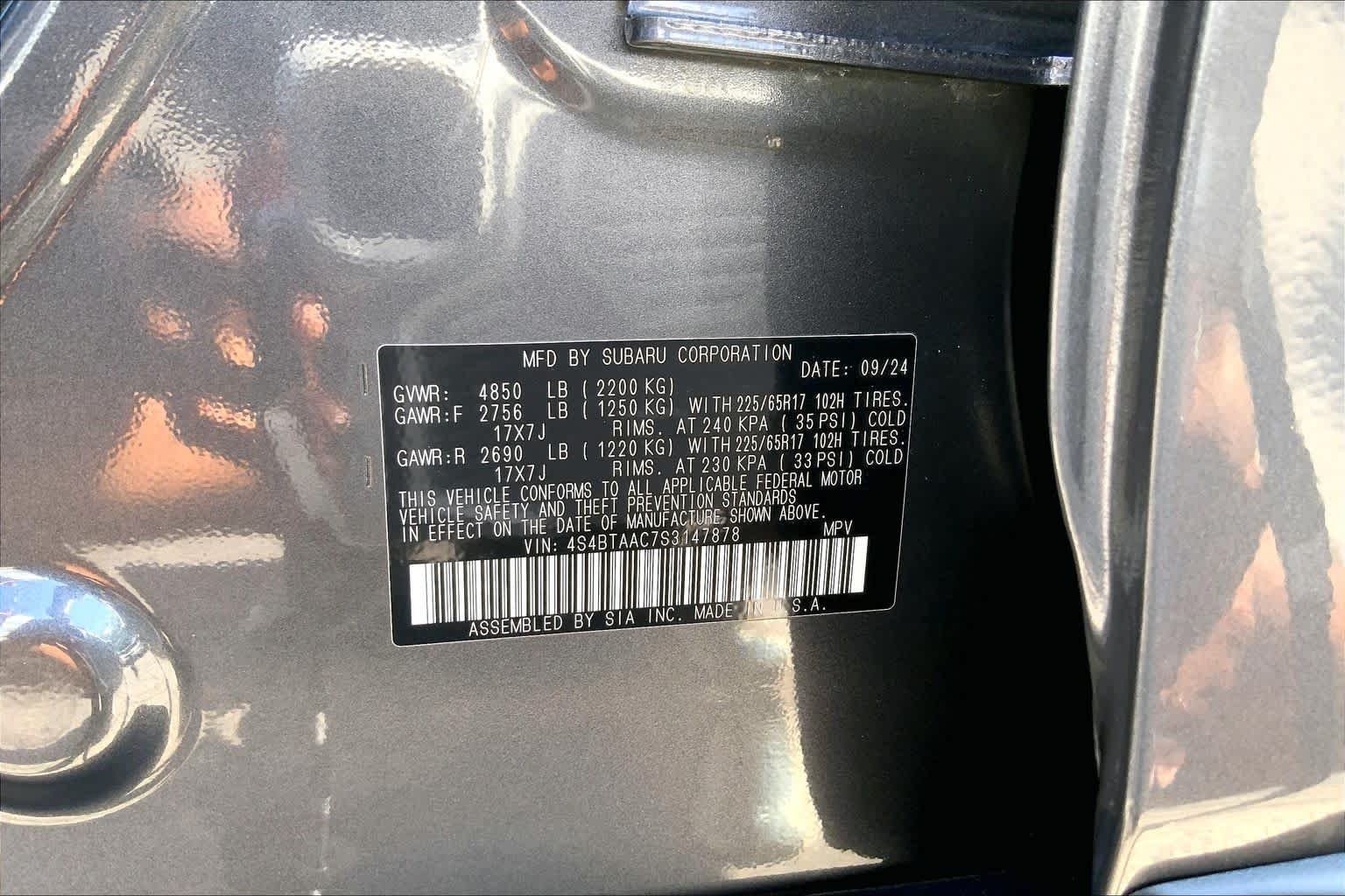 Used 2025 Magnetite Gray Metallic Subaru  image 30