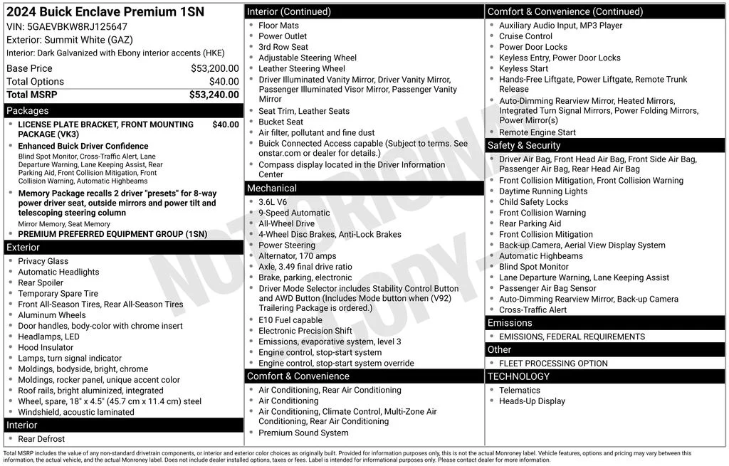 Used 2024 White Buick Premium Group image 17