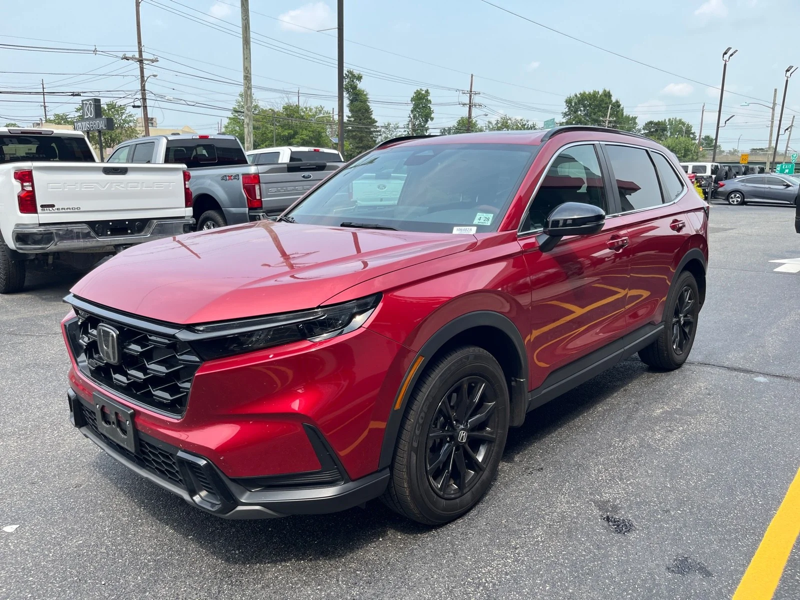 Used 2023 Radiant Red Metallic Honda Sport AWD image 3