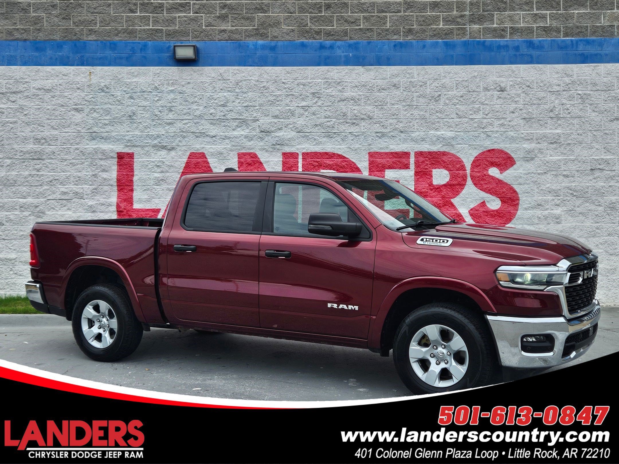 Used 2025 Delmonico Red Pearlcoat RAM Big Horn image 1